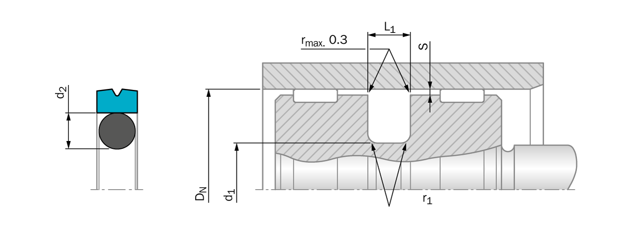 Glyd Ring®  Hz - Including O-Ring