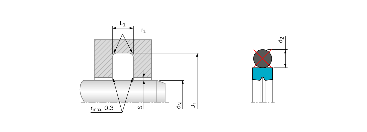Glyd Ring®  Hz (short stroke) - Without O-Ring