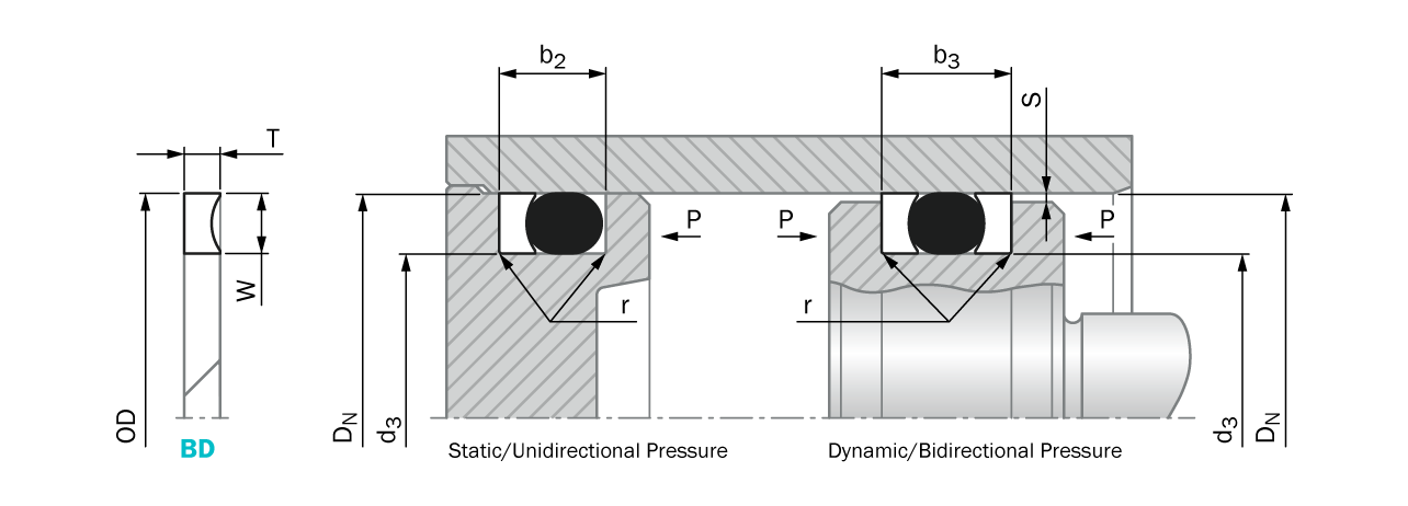 Type BD / concave, cut